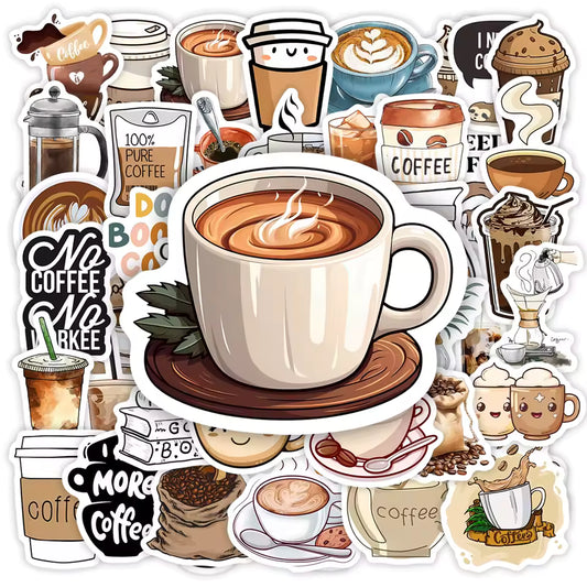 Coffee Latte Aesthetic Sticker Pack